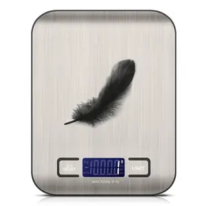 Stainless Steel Digital Kitchen Scale, Precision Digital Food Scale, LCD Display Scale, Digital Weight Scale for Baking, Cooking, Ketogenic Diet and Diet Preparation