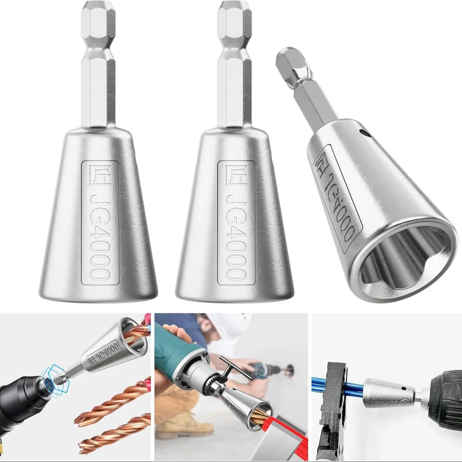 Wire Twister Tool for Drill, Wire Connector Twisting Tool, Wire Nut Twister for Electrical Power Drill