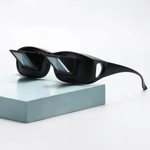 Horizontal Lazy Glasses, Lightweight Glasses, 90° Inverted Horizontal Ultra Light Glasses, 1 Count Prism Glasses for Lying in Bed, Playing with Mobile Phones, Watching TV