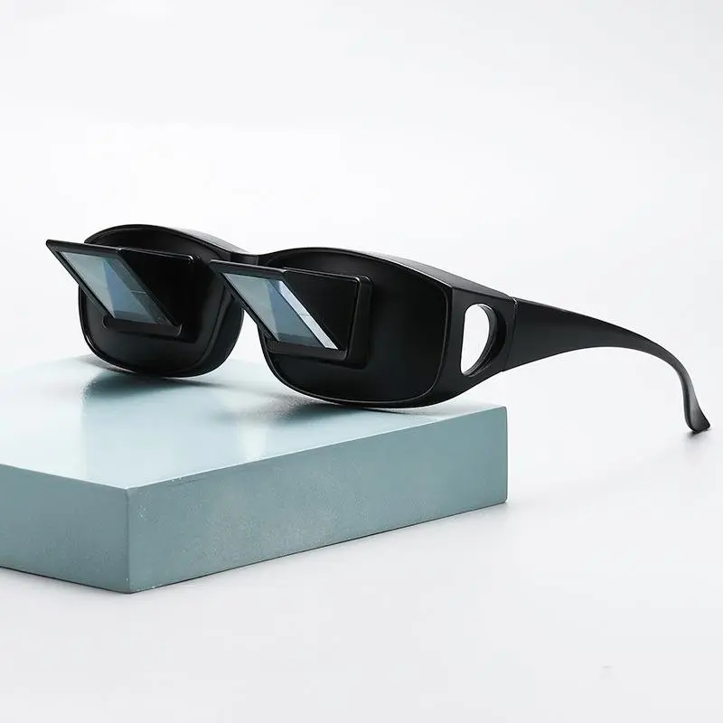 Horizontal Lazy Glasses, Lightweight Glasses, 90° Inverted Horizontal Ultra Light Glasses, 1 Count Prism Glasses for Lying in Bed, Playing with Mobile Phones, Watching TV