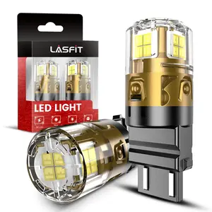 Lasfit 3157 3156 3057 4157 LED Reverse Backup Light Bulb | Xenon White，2 Bulbs | Upgraded L2 Series