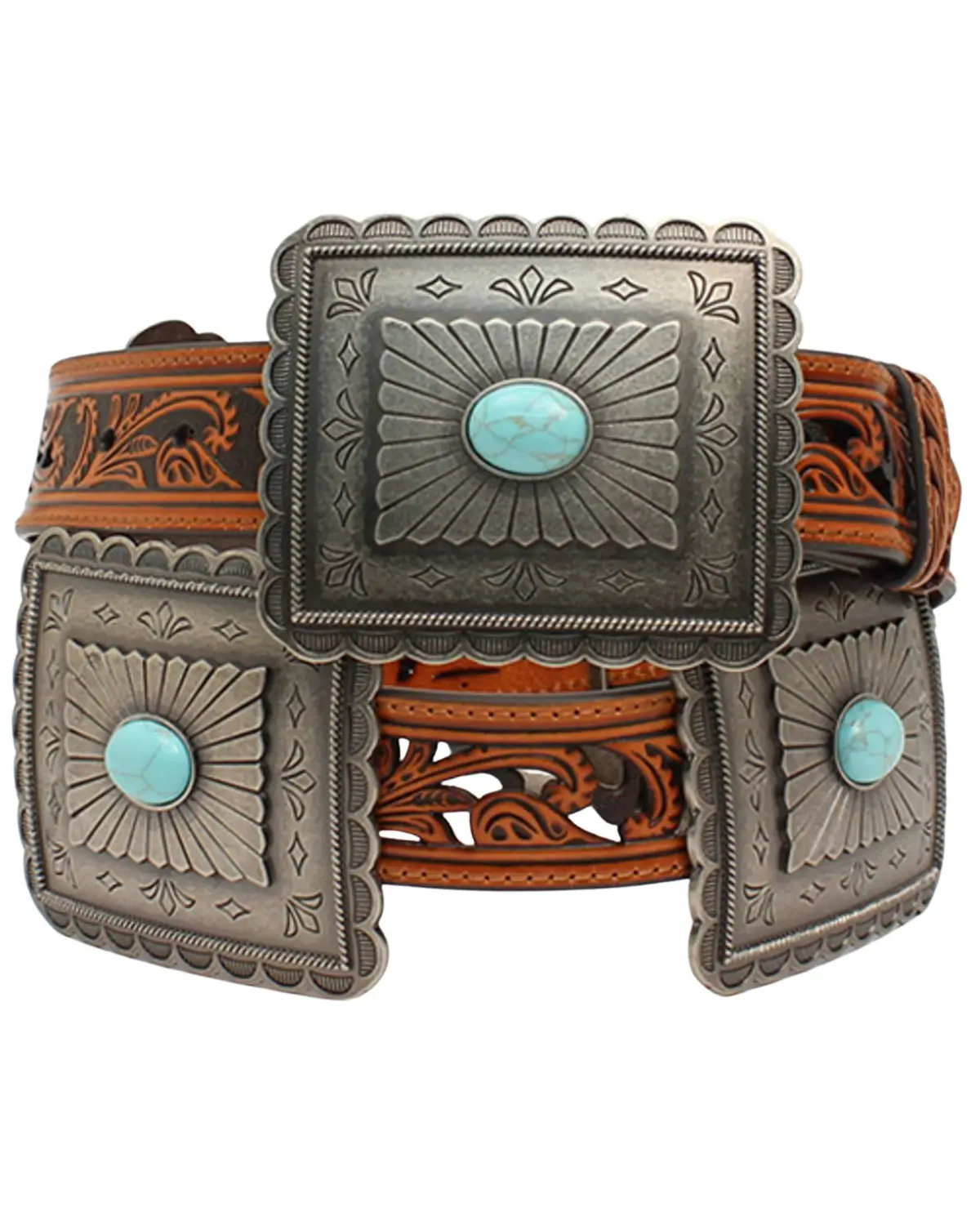 Ariat Women's Women'S Turquoise Concho Western Belt - A1532108