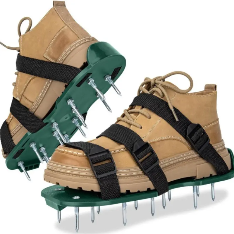 Lawn Aeration Shoes, Garden Grass Loosening Spike Shoe, Inflatable Lawn Tool, Self-Leveling Epoxy Gardening Equipment, Lawn Aerator, Activities