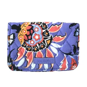Vera Bradley RFID Small Bifold Wallet, Mural Garden