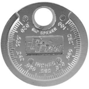 GAP Wilmar W80535 Lightweight Spark Plug Gap Gauge - Easy Readings, Tapered Holes - for Computers & Office Equipment