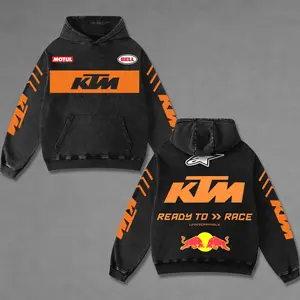 Redbull x Astars x KTM Racing Washed Hoodie Vintage Motorcycle, Grand Prix of The Americas Sportbike Graphic Merch, Acid Washed Streetwear Clothing, Unisex Dirt Bike Racing Hoodie, Vintage Motorsport Hoodie, Speed Culture Men's Wear, Designed for Biker