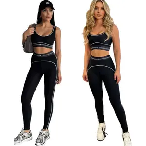 Summer Activewear yoga fashion set, party sports tank tops, and glute-enhancing fitness sets come in three color options.