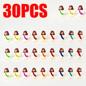 30PCS Little Jesus Figures, Mini Jesus Figurines in Bulk, Multicolor Tiny Jesus Figures, Miniature Figurines to Hide and Seek Religious Gifts for Easter Egg Stuffers (30PC)