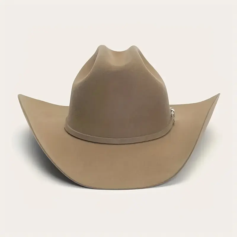 Unisex 100% Wool Cowboy Hat, Vintage Western Style Solid Color Headwear with a Curved Brim for Farm and Ranch Wear, Cowboy Hats, High Quality Hat, Fashion
