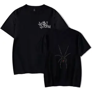 Peso Shirt Rapper Hiphop Double P Spider T-Shirt Women Men Summer Crewneck Short Sleeve Tee Singer