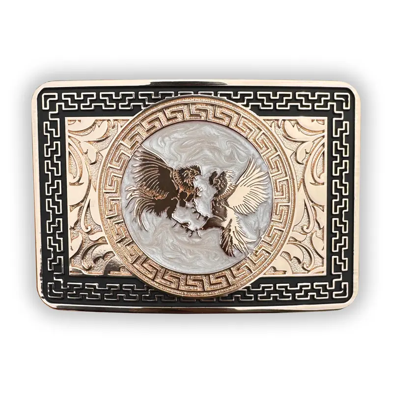 silver western belt buckles - TikTok Shop display picture 1