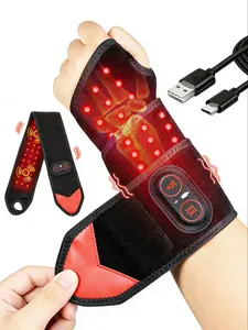 1PC Wearable Infrared Heating & Vibration Wrist Wrap for Body Hands Arm & Knee,Cordless Massager with 36 LEDs,Adjustable Heat for Office Travel & Sports Relaxation, Relaxation Aid