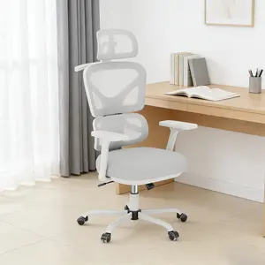 Ergonomic Office Chair Mesh Desk Chair with Lumbar Support and Headrest, High Back Computer Chair with Armrest and Tilt Lock, Home Office Desk Chairs for Men Women