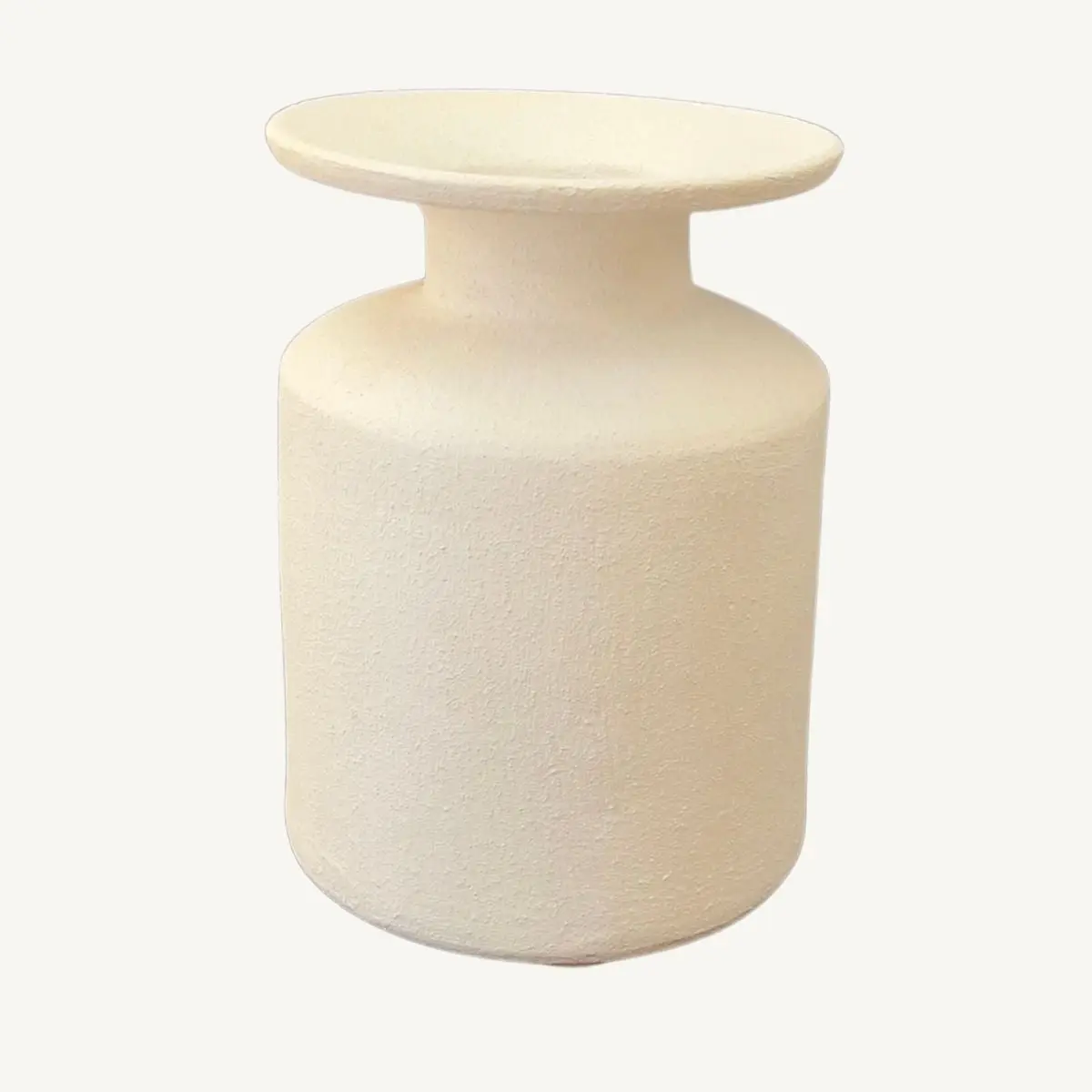 Sable Blanc | Neutral tone Moroccan terracotta ceramic vase