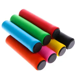 1 Pair Silicone Bike Handlebar Grips, Anti-Slip Shock Absorption Comfortable Bicycle Grips for MTB Mountain Road Bike Cycling & Outdoor Sports