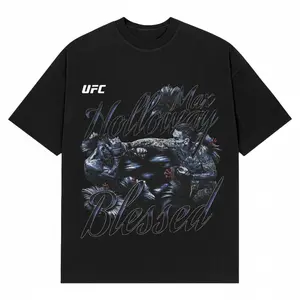 Max Holloway Blessed UFC Graphic T-Shirt, Blessed MMA Fighter Tee, BMF Champion T-Shirt, Max Holloway Fan Tee, Combat Sports Graphic Shirt, UFC Fight Night Apparel, Gift for MMA Fans