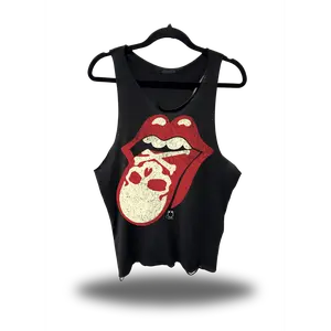 TheDriveClothing Bad Taste Road Rash Black Scoop Neck Stringer – Y2K Streetwear Gym Tank, TikTok Viral Biker Fashion, Grunge Goth Aesthetic, Alt Urban Workout Outfit Tee