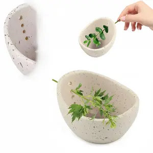 Handmade Ceramic Herb Stripper Bowl – Multi-Size Round Holes for Easy Root Removal, Essential Kitchen Tool for Fresh Herbs