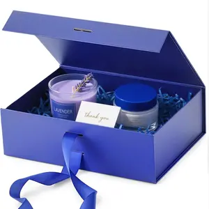 Blue  Box with  , 10.2 x 7.5 x 3.2 Inch  Boxes for Presents Anniversary Birthday Celebration Graduation