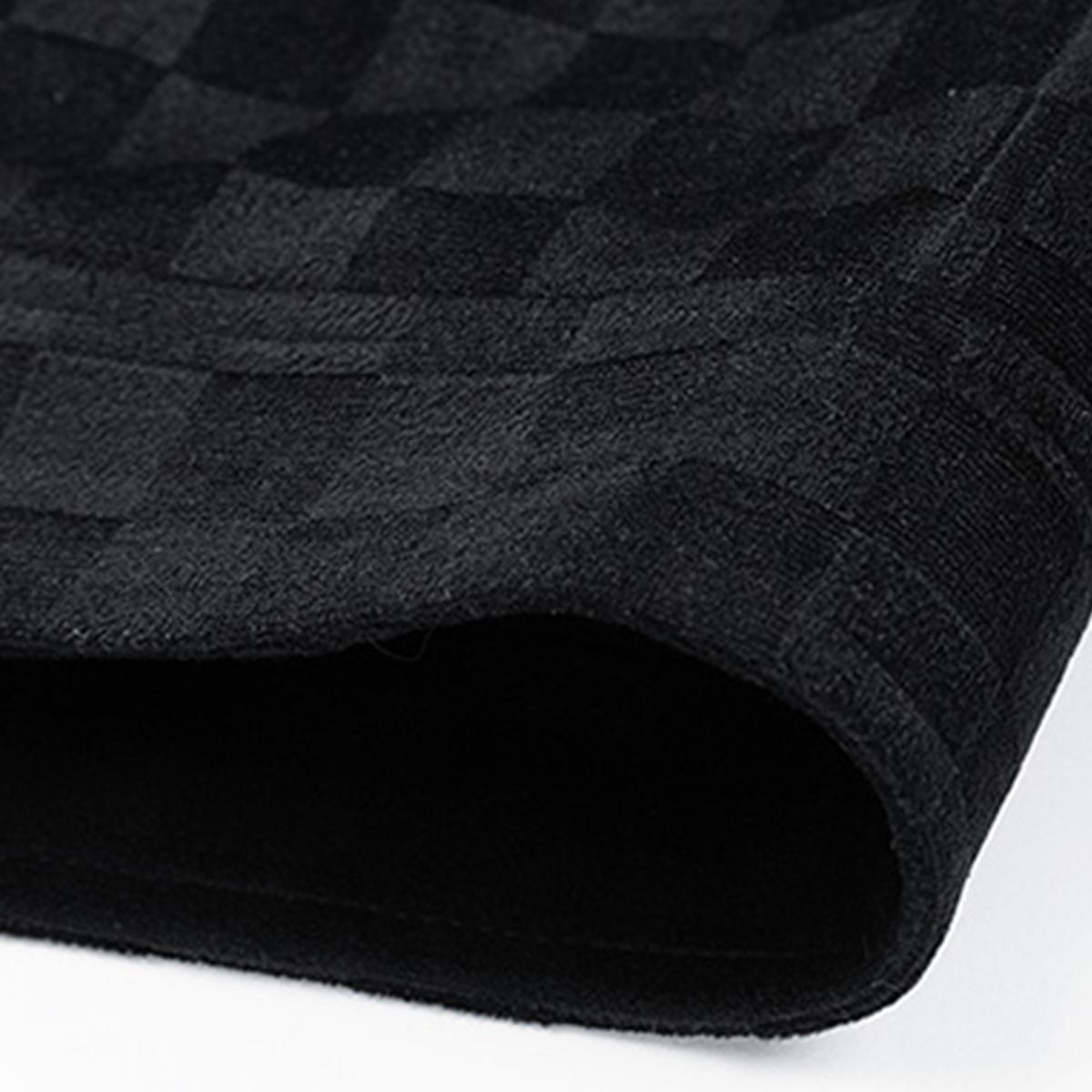 New Men's Black Printed Suede Jacket with Front Flap Pockets and Button Closure - Perfect for Fall Wear Stylish and Practical Outerwear Aesthetic Design Men's Fashion Outfit