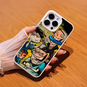 Funny Cartoon Characters Matte Magnetic Phone Case for iPhone 11/12/13/14/15/16/16E/PRO/PLUS/mini with Simple and versatile & Functional and textured Acrylic Fingerprint Wireless Smartphone