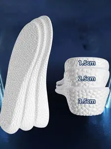 Invisible Height Increase Insoles for Men & Women, Breathable Soft Sole Anti-Odor Shock Absorption, Full Palm Cushion Sweatproof Non-Slip, Shock Absorbing Insoles