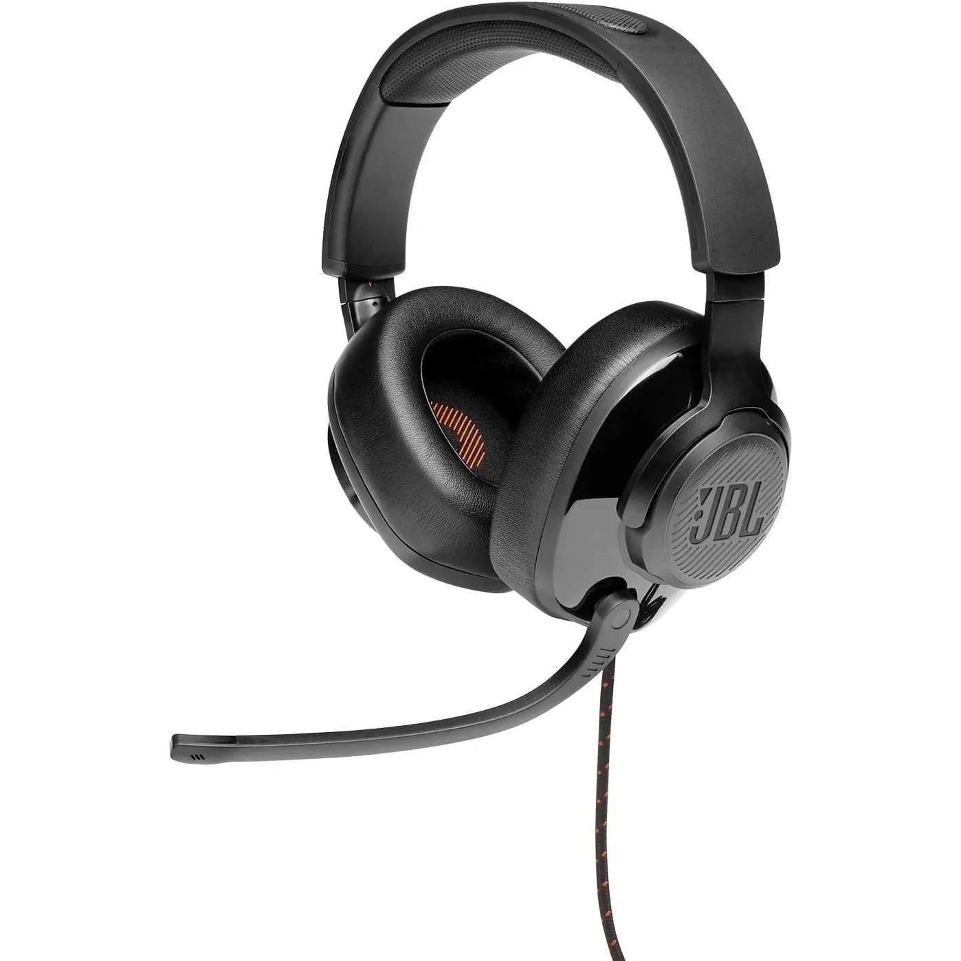 JBL Quantum 200 Wired Over-Ear Gaming Headset - Head Mounted, FPS Gaming, Flip-Up Microphone, Compatible Wired Headphones - Black
