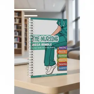 The Nursing Mega Bundle – Spiral Nursing Study Guide for Anatomy, Med Surg, Pharmacology & NCLEX Prep