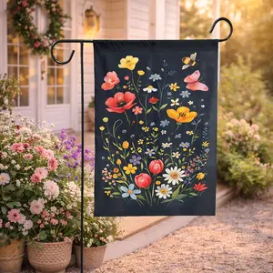 S^btle Fdt Garden Flag Social Justice Yard Banner Feminist Political Signs Flag Bold Floral Political Banner Freedom Democracy Truth