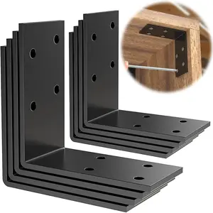 1.5x3x3 Inch 8PCS 90 Degree Angle Brackets for Shelf Furniture Iron Corner Brackets with Pre-Drilled Holes for Easy Installation