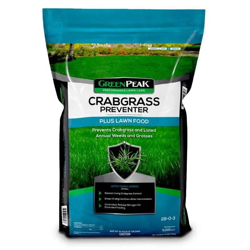 Greenpeak 7045322 5000 sq ft. Crabgrass Preventer Lawn Food for All Grasses