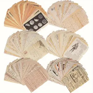 Vintage Decorative Cardstock Paper Pack - 150 Sheets Office Stationery, Artist-Friendly Collage Doodle Paper for Scrapbooking, DIY Art Projects, Artist-Friendly Paper