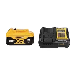 DEWALT 20V MAX Lithium-Ion 5.0 XR Ah Battery and Charger