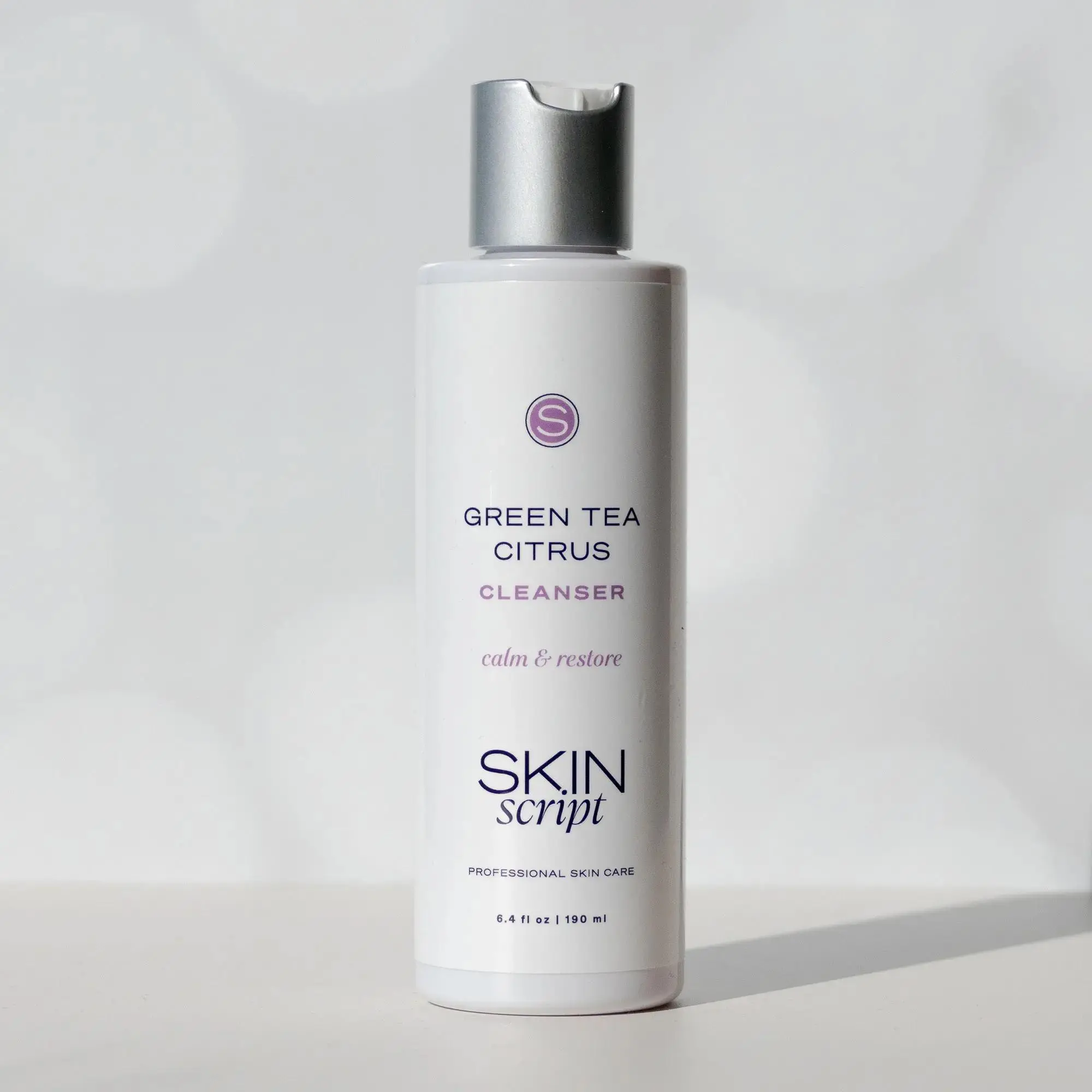 Skin Script Green Tea Citrus Cleanser - Calm & Restore Professional Skin Care 6.4 fl oz / 180 ml