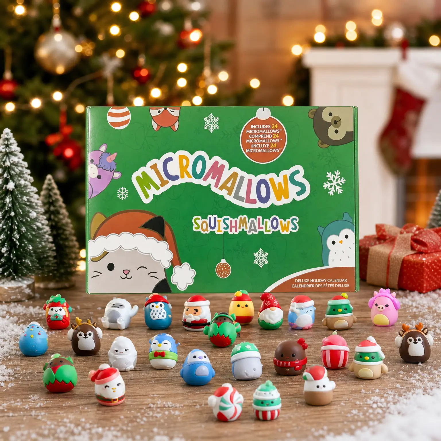 1 set Christmas Advent Calendar 2026, 24 Days Countdown Surprise Box with Cute Mini Figures, Collectible Character Toys, Christmas Holiday Gift for Kids