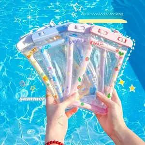 Universal Phone Pouch with Lanyard Fully Submersible for Water Sports Outdoor Activities Swimming Accessories Beach Cruise Travel and Boating