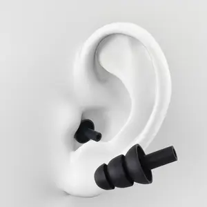 Silicone Swimming Earplugs, Water-Resistant Noise Reduction Ear Plugs for Travel, Bathing, Work, Sleep & Study, Comfortable Fit, Waterproof Earplugs