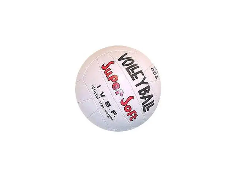 Soft Construction White Volleyball, Official Size, Unisex, Easy Grip, Gentle on Hands & Arms for All Ages, Suitable for Outdoor-Indoor Recreational Beach Games
