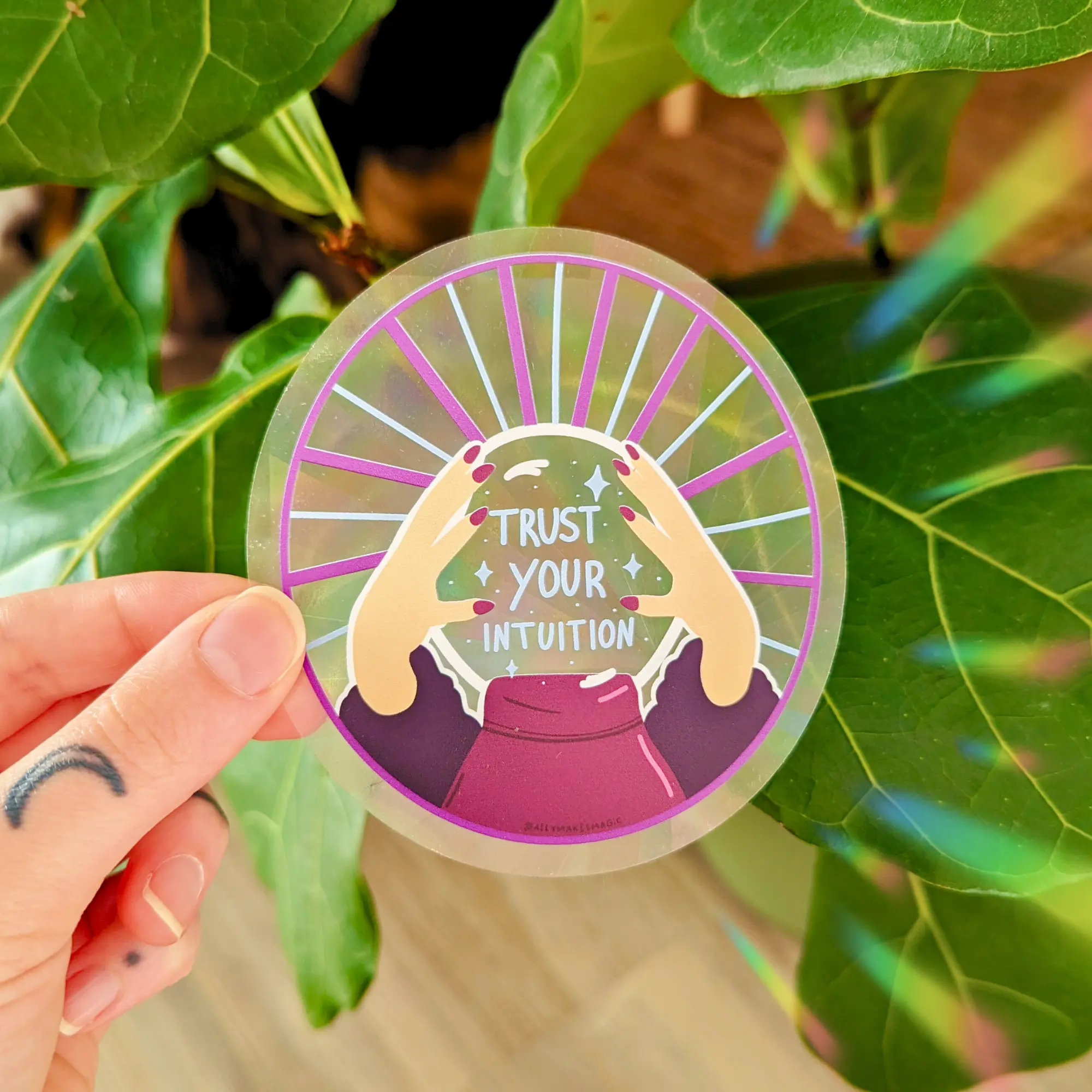 crystal ball suncatcher sticker crystal ball suncatcher sticker