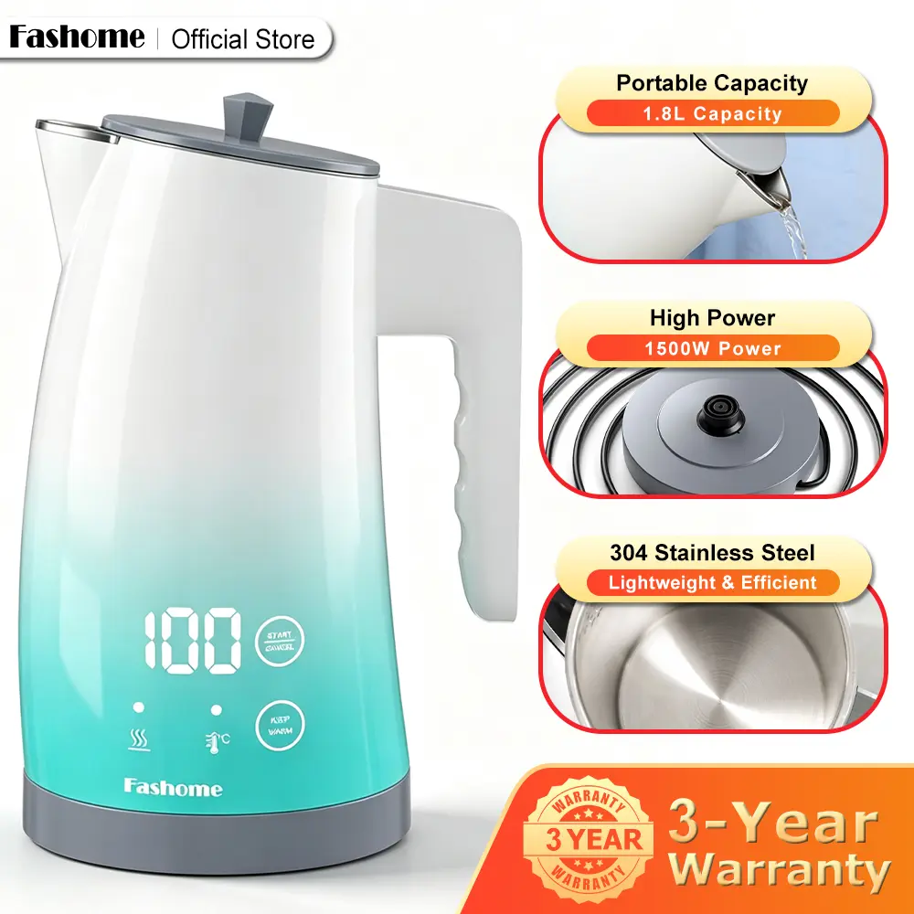 Thermostatic Electric Water Kettle, BPA-Free Temperature Control Kettle, Fast Boil for Coffee, Tea Home Use, Thermostatic Kettle sohochic