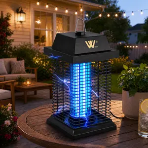 Electric Bug Zapper Outdoor Indoor, 18W Mosquito & Fly Killer, 365nm UV Light Trap Waterproof for Patio Backyard Garden Home Camping, 1100 sq ft Coverage