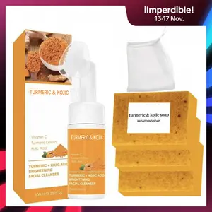 Turmeric Wash and Care two PieceSetTurmericCleansing Mousse, Turmeric SoapFacialCleansing Skincare FacialCleansing Cleanser