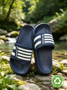 Summer Slippers, Comfortable Home Beach Shower Shoes, Fashionable and Lightweight, PVC Upper Eva Sole, Less Than Ankle Height