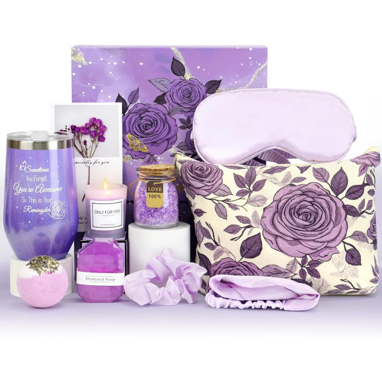 Gift Baskets for Women, Get Well Soon Gift Baskets for Women, Ocean Relaxing Spa Gifts Basket Care Package - New Year Gifts for Mom Wife Sister Female Friends Girlfriend Nurse Mothers Day Presents