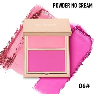 PHOFAY Matte Blush Duo (Cream + Powder) | Long-Lasting & Vibrant | Buildable Matte Finish | Cosmetic Must-Have
