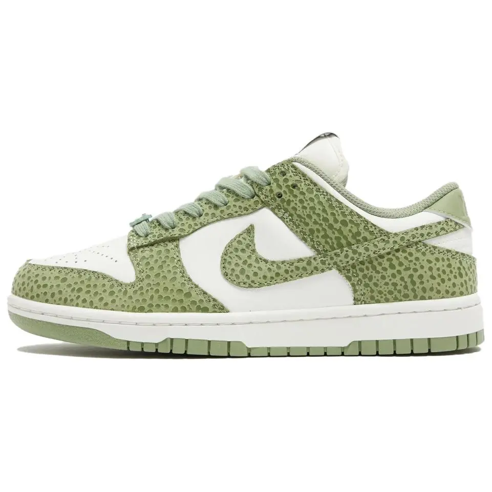 Nike Wmns Dunk Low 'Safari Print Pack - Honeydew', Women, Shoe, Sneaker, Animal Print, Leather Upper, Sports Shoes, Footwear, Runs 1/2 Size Down, Leather Mix, Sporty Chic, Iconic Look, Half-Size Run