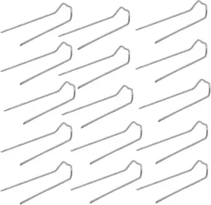 100 Pieces Floral Pins, 1.7 Inch Floral U-Pins Small Craft Plant Pins Greening Fern Pins for Floral Picks Foam Bouquet Straw Wreaths Making Supplies Holiday Flower Arrangements DIY Sewing Projects