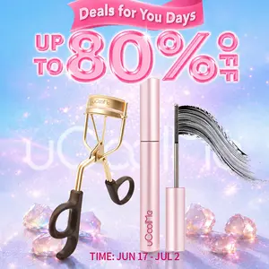 uCoolMe Lengthening and Curling Mascara 3D Eyelash Iron Magic Wand Mascara Black Long Lasting Waterproof Smudge Proof 24 Hour Wear Natural Extension Thickening Effect Ultra Fine Volumizing Makeup Cosmetics with Eyelash Curler #DealsForYouDays