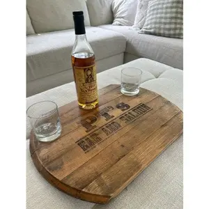 Personalized Bourbon Head Serving Tray