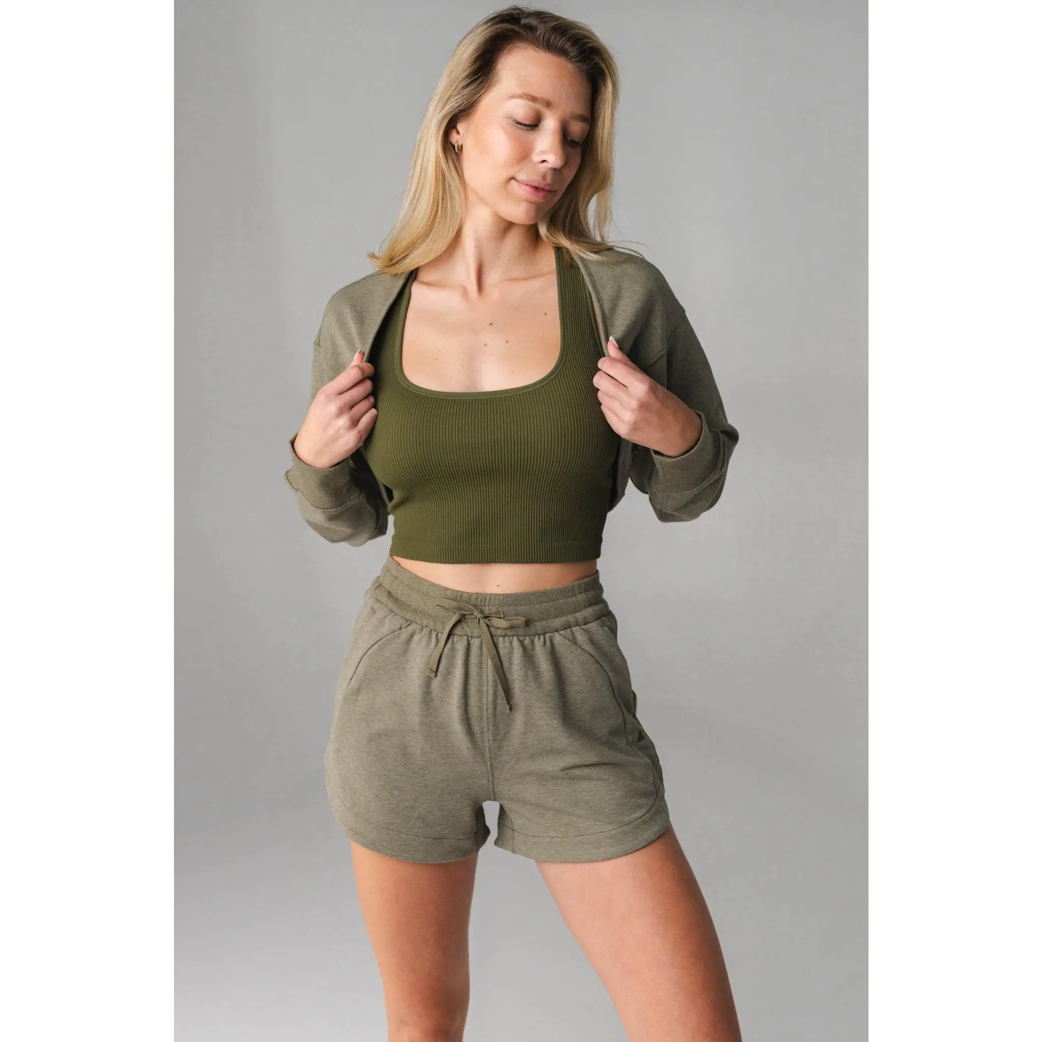 Vitality Studio® Shrug - Matcha Marl